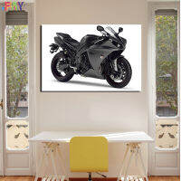 ผ้าใบวาดภาพพิมพ์โปสเตอร์รถจักรยานยนต์ R1 FAY-Yamaha YZF ศิลปะบนผืนผ้าใบสำหรับติดกำแพงห้องนั่งเล่นตกแต่งบ้านพิมพ์ภาพ