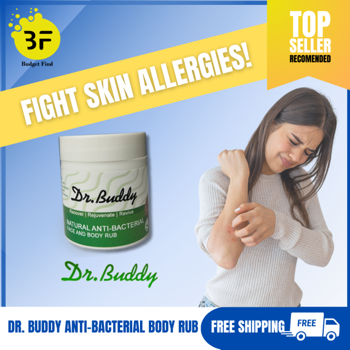 1 Pc DR. BUDDY Natural Anti Bacterial Face and Body Rub 50g Cures All