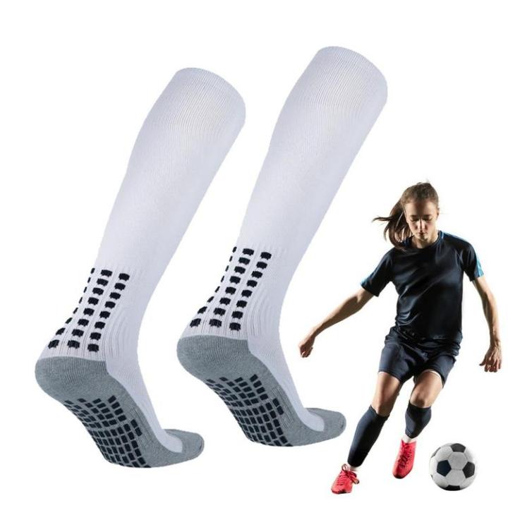 grip-socks-long-knee-socks-compression-anti-slip-athletic-sock-colorful-grip-socks-for-football-basketball-men-women-adult-typical