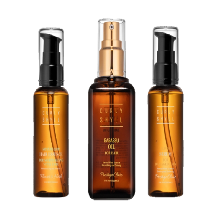 [ Curly Shyll ] Moisture Glow Hair Essence / Prestige Silky Oil Serum / Babassu Oil Lazada