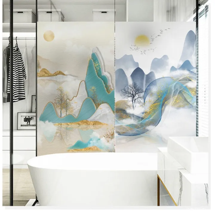 Frosted Hd Electrostatic Pervious To Light Opaque Sticker To The