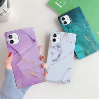 [Woo Fashion Case] กรอบโทรศัพท์มือถือลายหินอ่อน,สำหรับ iPhone 12 13 Pro Max XR XS 7 8Plus เคสซิลิโคนนิ่มเคสกันกระแทก Iphone 11