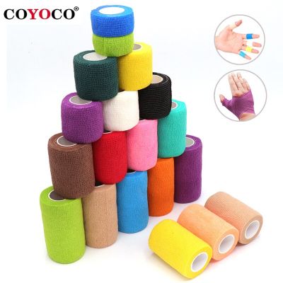 COYOCO Colorful Self Adhesive Elastic Bandage Knee Support Pads 4.8m Sports Wrist Ale Protector Palm Shoulder Wrap Tape