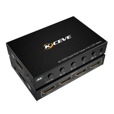 Stock】4X1 HDMI-Multiviewer เข้ากันได้1080P Quad Screen แบบเรียลไทม์ Multiviewer HDMI Splitter Switch