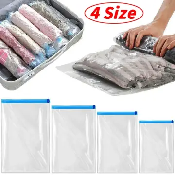 Clothes Compression Storage Bags Hand Rolling Clothing Vacuum Bag