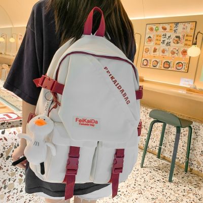 [COD] Korean version of the new shoulder bag female ins college junior high school student schoolbag casual computer backpack wholesale