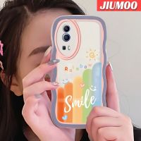 JIUMOO เคสสำหรับ VIVO Y72 5G Y52 5G Y75s 5G ลายการ์ตูนแฟชั่นสีสันสดใสยิ้มดีไซน์ใหม่คลื่นเคสโทรศัพท์แบบใสป้องกันเลนส์กล้องซิลิโคนเนื้อนิ่มโปร่งใสกันกระแทก