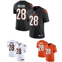 เสื้อถักลายสำหรับ Joe Mixon Jersey #28 Cincinnati Tigers Bengals ชุดกีฬาฟุตบอล