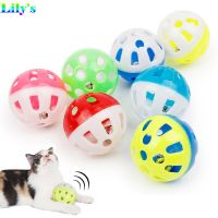 5/10PCS Pet Cat Ball Toys with Bell Ring Plastic Jingle Playing Chew Rattle Scratch Balls Interactive Kitten Cat Training Toys Toys