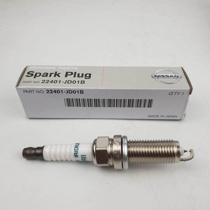 หัวเทียน-iridium-ปลายเข็ม-สำหรับรถ-nissan-march-tiida-almera-รหัส-22401-jd01b-ed815