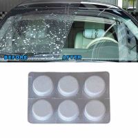 【cw】 6PCS/Pack Car Cleaner Glass Washer Detergent Effervescent Tablets Cleaning Window Concentrated ！