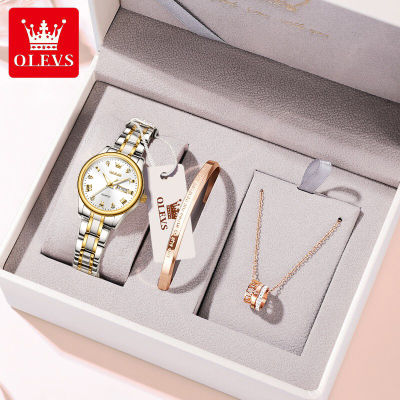 [ 100% ของแท้ ] OLEVS นาฬิกา ผู้หญิง กันน้ำ ของขวัญวาเลนไทม์ สายสเตนเลส นาฬิกาแฟชั่นเรืองแสง
