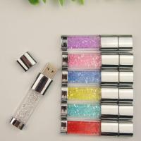 Crystal diamond Usb Flash Drive 2.0 Pendrive Pen Drive 4gb 16gb 32gb 8gb Metal LED light Memory Stick for Wedding Gifts