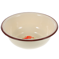 Babyfood Enamel Basin Bowl Vintage Style Soup Spaghetti 16X16X5.5CM Home Tableware R Noodlehot