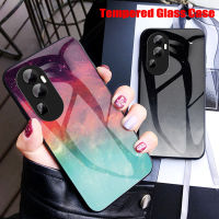 เคสโทรศัพท์สำหรับ Oppo Reno10 Pro + 5G กระจกเทมเปอร์ทาสีกรอบ TPU นุ่ม Star ฝาหลังป้องกันเลนส์กล้องกันตก