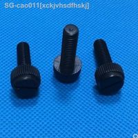 10-50pcs M3 M4 M5 M6 M8 Black Slotted Nylon Thumb Screw PA66 Nylon Plastic Hand Twist Screw Computer Hand Tighten Screws