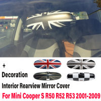 ยูเนี่ยนแจ็คภายในกระจกมองหลังปกสติกเกอร์รถสำหรับ Mini Cooper S R50 R52 R53รถจัดแต่งทรงผมที่มีคุณภาพสูง ABS อุปกรณ์เสริม