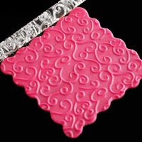 Cake Fondant Embossed Rolling Pin Gum Embossing Sugar Cake Decor Crafts Tool UND Sale Bread  Cake Cookie Accessories