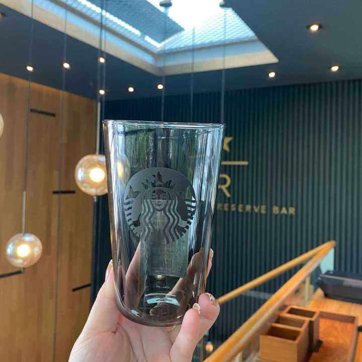Starbuck Official Store Starbuck 2021เกาหลีฤดูใบไม้ร่วงสีดำคลาสสิกแก้วไต้หวันเทพธิดาแก้วน้ำถ้วย