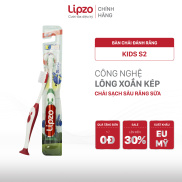 Bàn chải đánh răng Trẻ em với chỉ tơ nha khoa siêu mềm Lipzo Kids S2