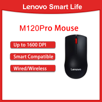 Lenovo M120 Pro 2.4Ghz เมาส์ น้ำหนักเบา เชื่อมต่อด้วย USB สําหรับคอมพิวเตอร์โน๊ตบุ๊คแล็ปท็อป For Computer and Notebook Laptop