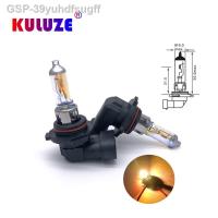 2023 KULUZE ไฟหน้า12V42W H10 2300K 2ชิ้นหลอดไฟฮาโลเจน PY20d แทนที่หลอดไฟตัดหมอกสีเหลืองอัพเกรด