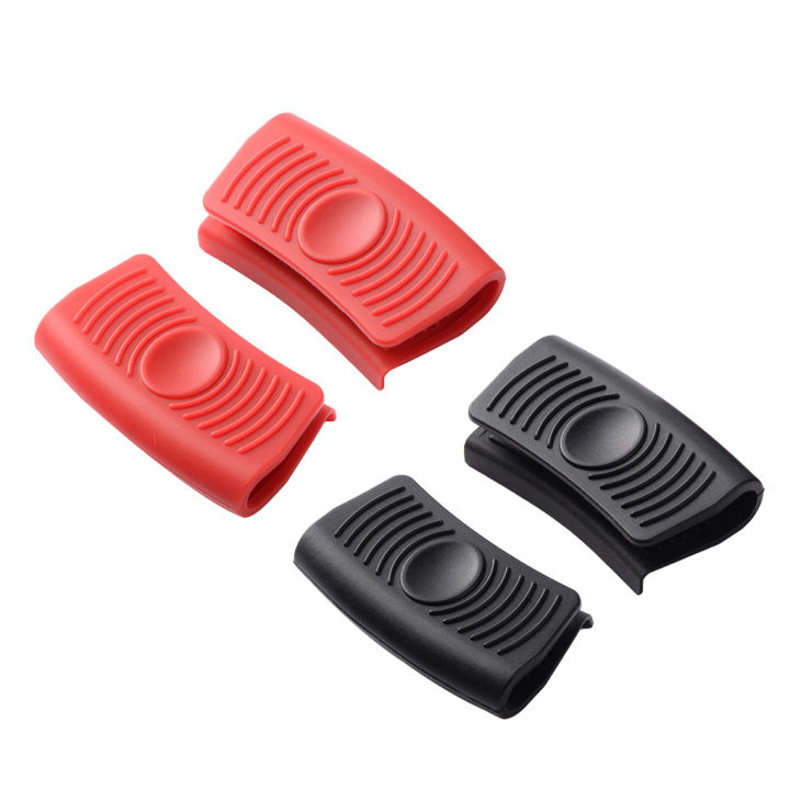 4 Pieces Silicone Hot Handle Holder and Silicone Assist Handle