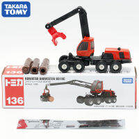 TAKARA TOMY อัลลอยรถรุ่น196ของเล่นชายหมายเลข136 Komatsu เข้าสู่ระบบรถบรรทุกวิศวกรรมเครน798330