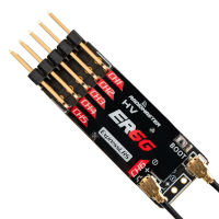 ER6-G Radiomaster ER6-GV 2.4GHz 6CH ExpressLRS RX 50MW PWM ตัวรับสัญญาณสนับสนุนแรงดันไฟฟ้า Telemetry สำหรับบังคับวิทยุ FPV เครื่องบินโดรนเครื่องร่อนอุปกรณ์อะไหล่ซ่อม