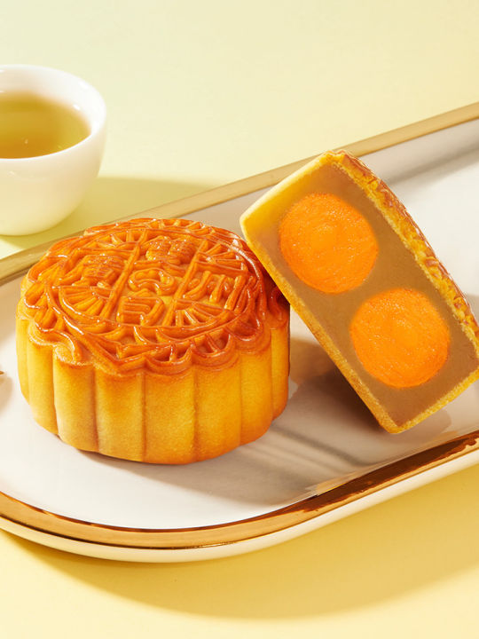 guangzhou-restaurant-double-yellow-pure-white-lotus-rong-mooncake-gift-box
