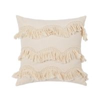 HelloYoung Nordic Moroccan Style Cotton Cushion Cover Tassel Tufted Embroidery Throw Pillow Case Bohemian Abstract Pillow Cover Home Decor