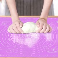 Silicone Rolling Dough Mat Large Non-Stick Silicone Pad Baking Mat Sheet Fondant Pizza Cookie Brownie Maker Holder Pastry Tools Bread  Cake Cookie Acc