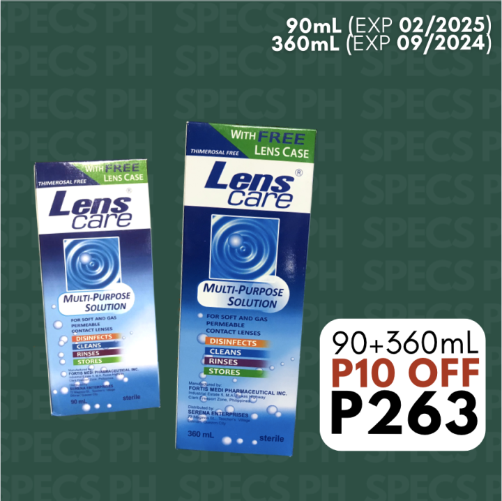 Lens Care MultiPurpose Contact Lens Solution 90mL/ 360mL Lazada PH