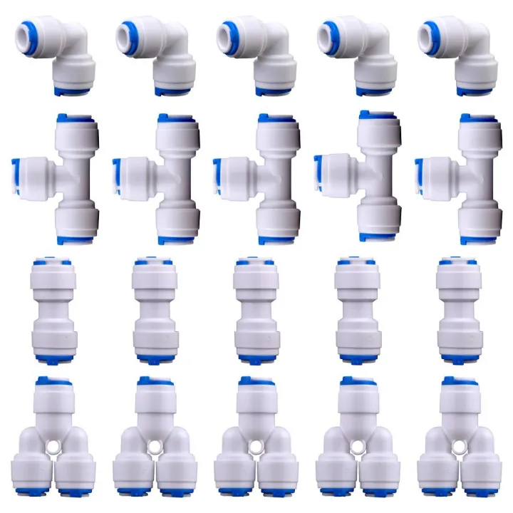 1/4 OD Quick Connect Push to connect Water Tube Fitting Adaptor for RO