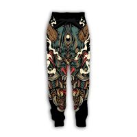 Japanese Samurai Tattoo Spirits Ghosts Retro 3DPrint Casual Men Trousers NewFashion Streetwear Autumn Loose Funny Sports Pants N