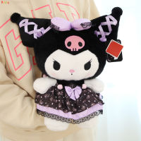 Kuromi ของเล่นตุ๊กตายัดไส้จำลองทำนองนุ่มสบายผิวของเล่นตุ๊กตาสำหรับเด็กผู้หญิงของขวัญของสะสม