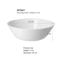 IKEA OFTAST Serving bowl, white, 23 cm x 2, mangkuk besar 23cm + FREE GIFT. 