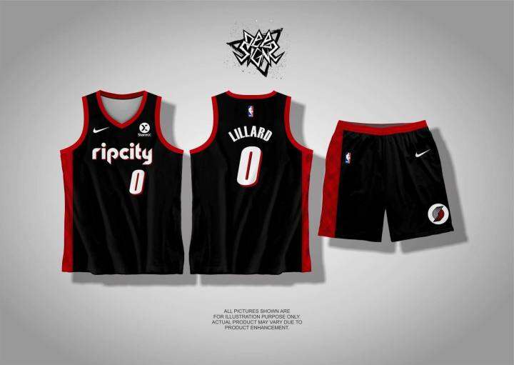 damian lillard rip city jersey sleeves