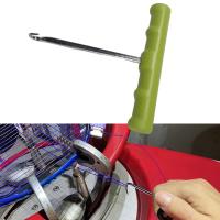 Premium Racket String Assistance Puller Racket Stringing Tool Non Slip Replace Parts for Badminton Squash Tennis Racquet Strings