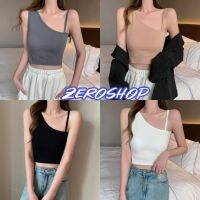 Zero shop?พร้อมส่ง? (Zero-FY1326) เสื้อกล้าม มีฟอง ดีเทลสายใหญ่สายเล็กน่ารักใส่สบาย