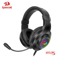 REDRAGON HYLAS H260 RGB Gaming Headphone,3.5mm Surround Sound Computer PC Headset Earphones Microphone for PS4 Switch X-one