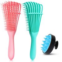 3Pc Detangling Brush Set Hair Scalp Massager Brush Detangler Brush for Hair Detangler for 3A to 4C Curly Hair Brush