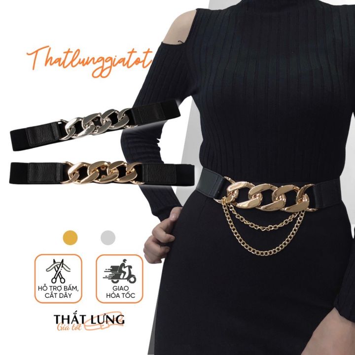 Đầm đen dáng xòe tay hến phối belt eo KK11902  Thời trang công sở KK  Fashion