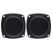 Speaker Pasif เบสหม้อน้ำวูฟเฟอร์3 "2ชิ้นลำโพงความถี่ต่ำไดอะแฟรมแผ่นสั่น DIY