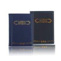 【LZ】 10 Pages 120 Units Coin Protection Album Mini Russian Coin Pocket Coin Collection Book Black Blue 2 Colors
