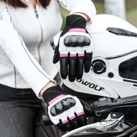 【CW】Women Gloves Motorcycle Gloves Women Summer Breathable Pink Touch Screen Gloves For Motocross Motorbike Gloves Riding Gloves