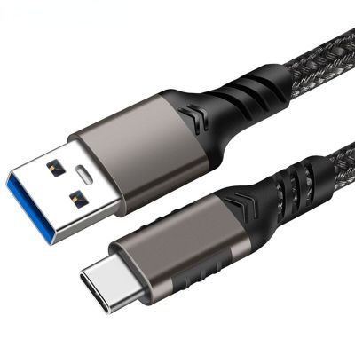 สายเคเบิล USB A ถึง USB C 3.1/3.2 Gen 2การถ่ายโอนข้อมูล10Gbps สายเคเบิล USB C SSD แบบสั้นพร้อมการชาร์จอย่างรวดเร็ว60W QC 3.0สายเคเบิลสำรอง