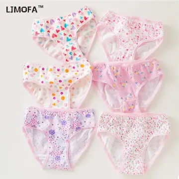 LJMOFA 4pcs Children Girl Underpants Briefs Cartoon Princess Kids