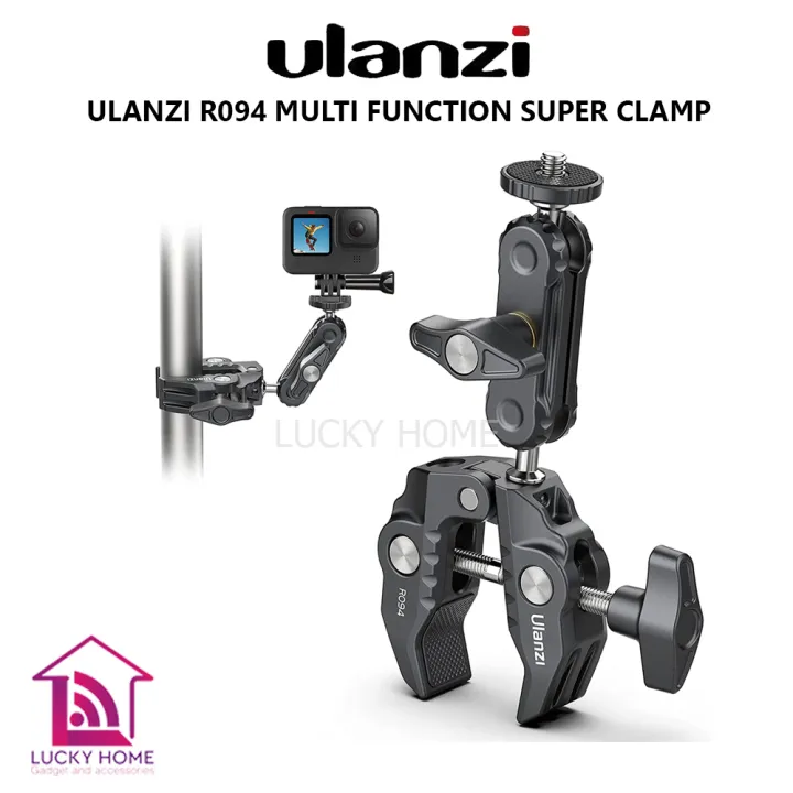 ULANZI R094 อุปกรณ์เมาท์ขาตั้งอะลูมิเนียมหมุนได้ 360 องศาพร้อมสกรู 1/4 ...