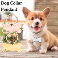 Stainless Steel Pet ID Tag Bone Shape Dog Name Tag W1J9